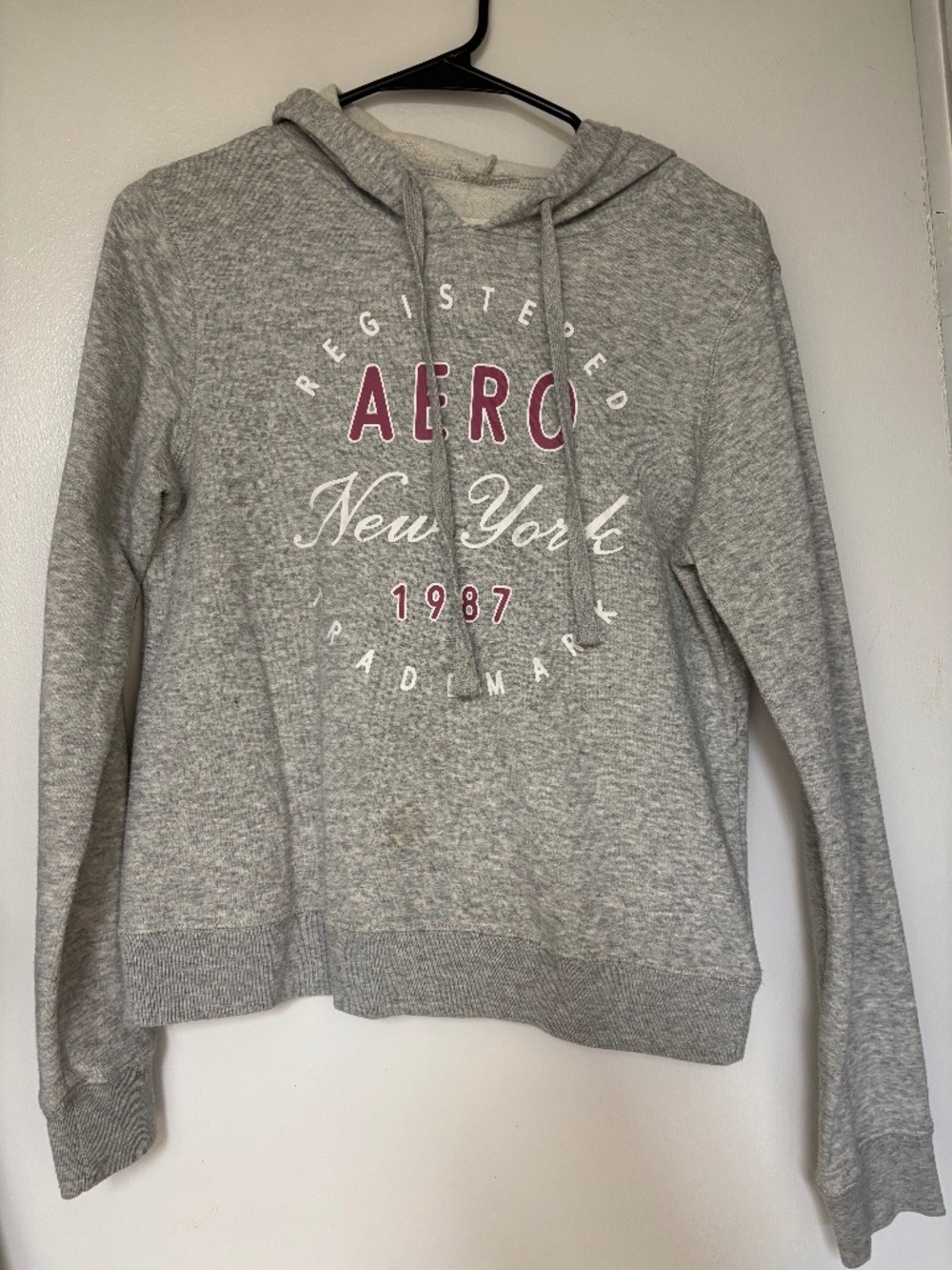 Womens Aeropostale gray hoodie Small